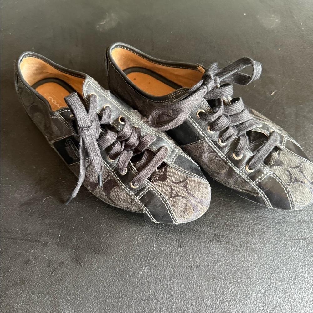 Men's Black Coach Sneakers - Picture 2 of 4